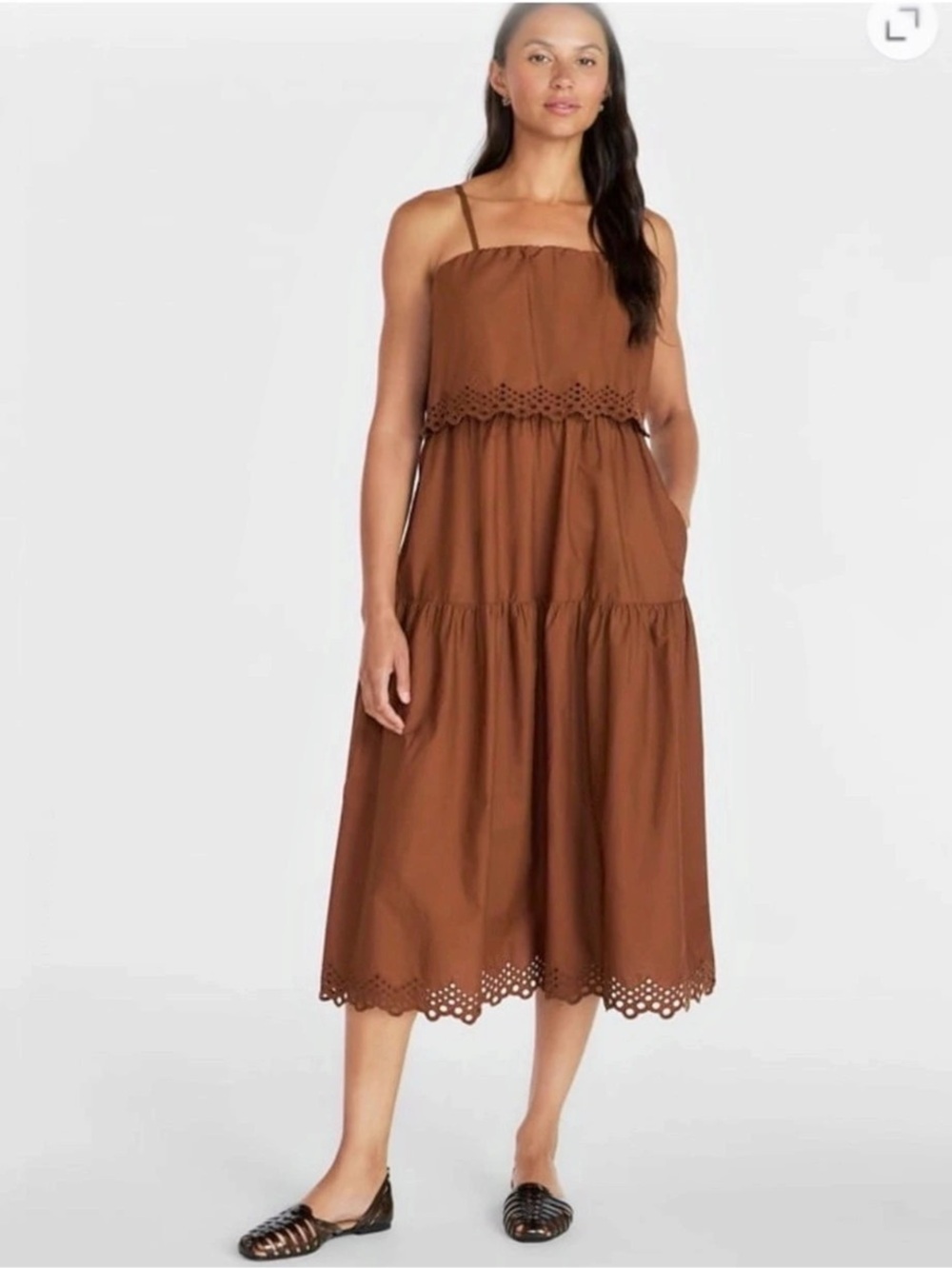 Beautiful women’s Brown Midi Dress size XL. New w/tags